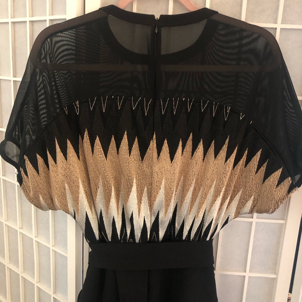EVA FRANCO gorgeous vintage jumpsuit. Sheer sleeves and neckline. EUC sz 2 - Picture 3 of 15